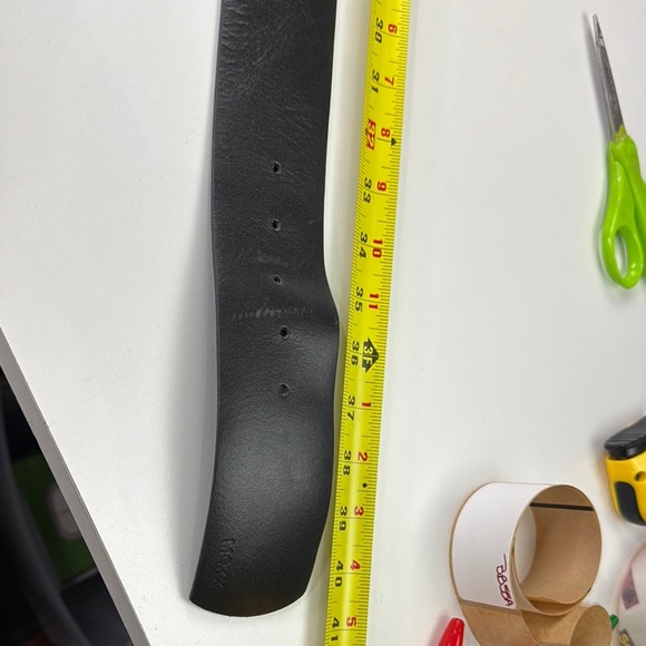 Mexx Black Vegan Leather Belt with Silver Buckle - Picture 6 of 10